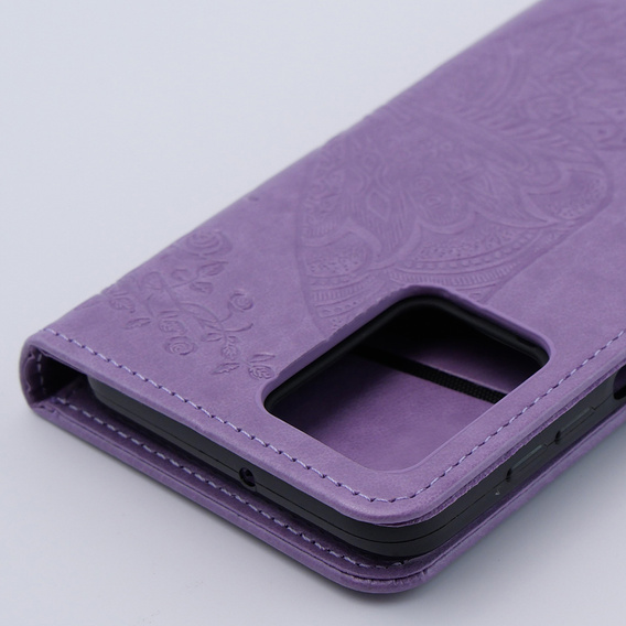 Klapkové puzdro pre Motorola Moto G54 5G, Butterfly, fialové