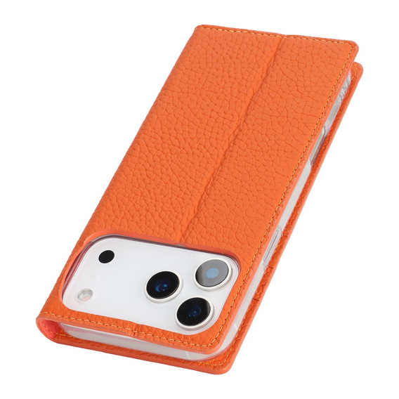Puzdro Litchi Skin Grain flip pre iPhone 17 Pro