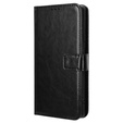 Klapkové puzdro pre Infinix Zero 30 5G, Crazy Horse Wallet, čierne