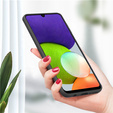 Obal na mobil pre Samsung Galaxy A22 / M22 4G / LTE, Silicone Lite, čierne