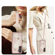 Puzdro pre Samsung Galaxy A55 5G, Leather Flower Card Slot, ružové