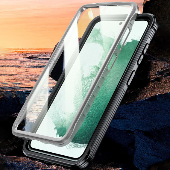 Puzdro pre Samsung Galaxy S22, Shockproof, s fóliou, čierne