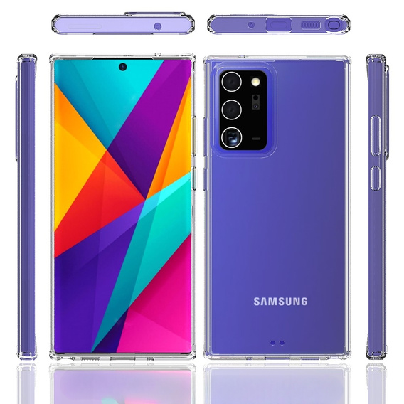 Obal na mobil pre Galaxy Note 20 Ultra, Fusion Hybrid, priehľadné