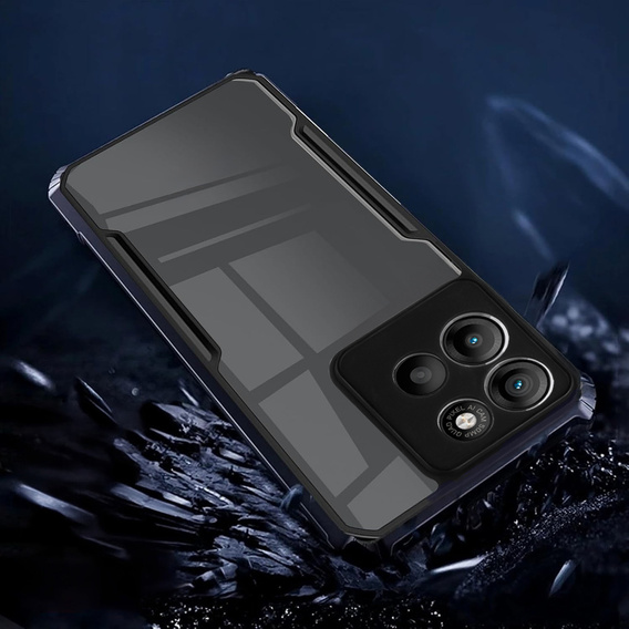 Obal na mobil pre Motorola Moto G15 / Motorola Moto G15 Power, AntiDrop Hybrid, čierne