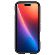 Puzdro Spigen pre iPhone 16, Tough Armor Mag MagSafe, sivé + tvrdené sklo 9H