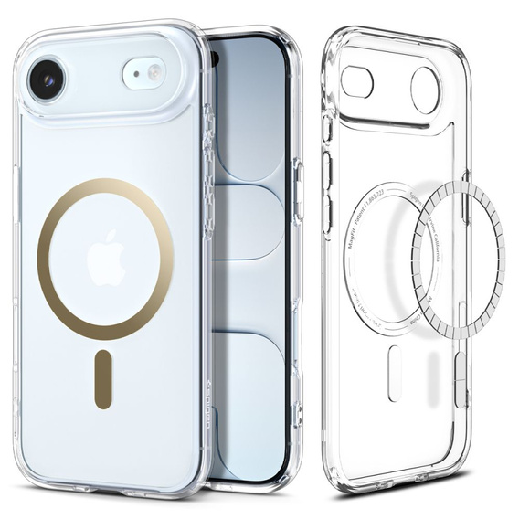 Spigen Ultra Hybrid MagSafe puzdro pre iPhone Air, číre/zlaté