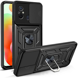 Obal na mobil pre Xiaomi Redmi 12C, CamShield Slide, čierne