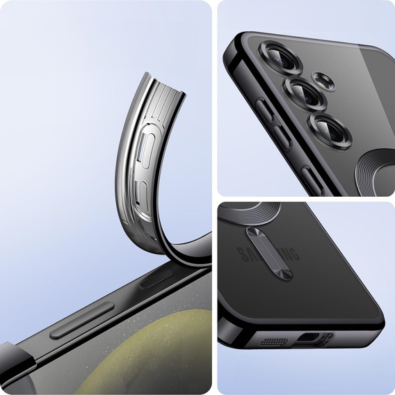 Puzdro pre Samsung Galaxy A05s, Electro MagSafe, čierne + sklo na displej