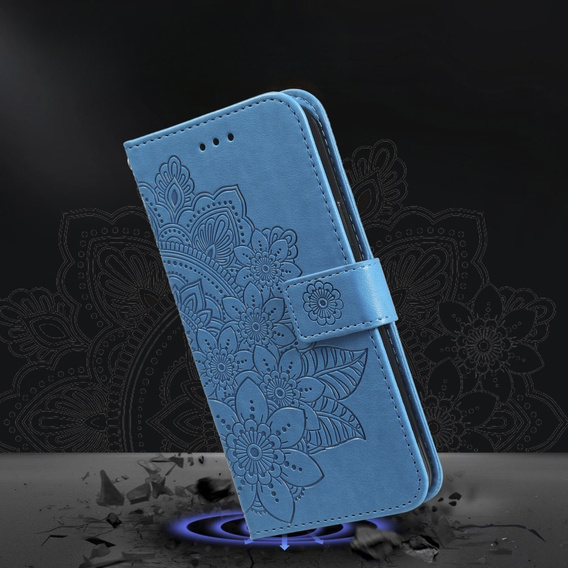Klapkové puzdro pre Samsung Galaxy A54 5G, Mandala Flower, modré
