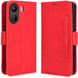 Klapkové puzdro pre Xiaomi Redmi 13C / Poco C65, Card Slot, červené