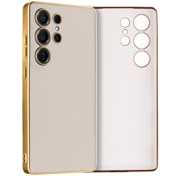 Puzdro pre Samsung Galaxy S25 Ultra, GKK Leather, titánovo šedá
