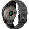 Silikónový remienok pre Garmin Fenix 7 / Forerunner 965 / 955 / 945 / 935, sivý / čierny