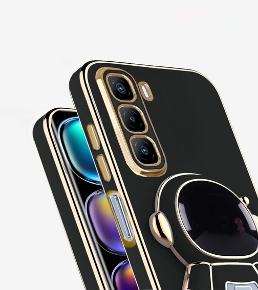 Obal na mobil pre Infinix Hot 50 4G, Astronaut, čierne