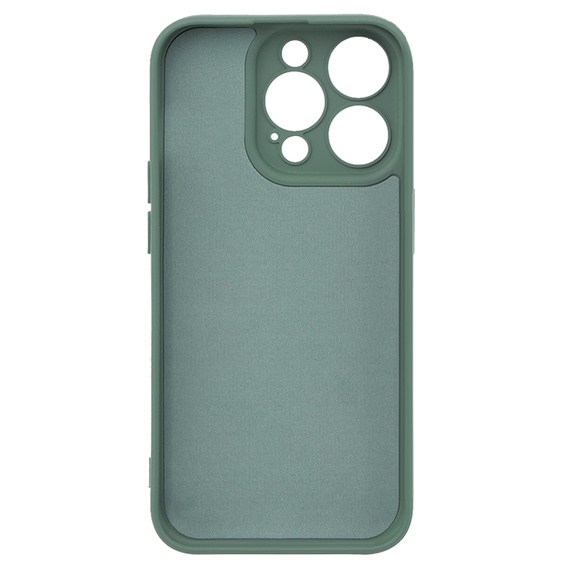 Obal na mobil pre iPhone 15 Pro Max, Silicone Lite, tmavozelené