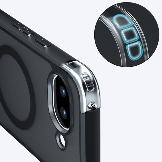 Fusion Hybrid MagSafe puzdro pre Google Pixel 10a, čierne