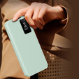 Flipové puzdro pre Samsung Galaxy S25 Edge, Smart View Wallet, zelený