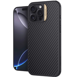 Puzdro pre iPhone 16 Pro, pancierované Nillkin, Carbon Fiber, pre Magsafe, zlaté