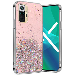 Obal na mobil pre Xiaomi Redmi Note 10 Pro, Glittery, ružové