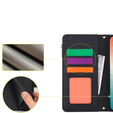 Klapkové puzdro pre Samsung Galaxy S24, Wallet Zipper Pocket RFID, s popruhom cez rameno, čierne