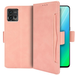 Klapkové puzdro pre Motorola Moto G72 4G, Card Slot, ružové