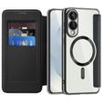 Klapkové puzdro pre Samsung Galaxy S25 Edge, RFID Wallet MagSafe CamShield, čierne