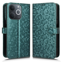Flipové puzdro pre Realme Note 70T 4G, Wallet Rhombus, zelený