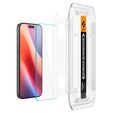 Spigen tvrdené sklo pre iPhone 17 / 17 Pro / 16 Pro, Glas.TR EZ Fit (2 ks)