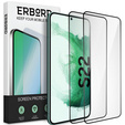2x tvrdené sklo pre Samsung Galaxy S22, ERBORD 3D pre celý displej