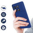 Obal na mobil pre Xiaomi Poco F6 Pro, Silicone Lite, modré