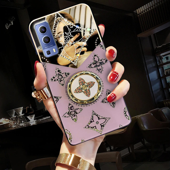 Fashion Obal na mobil pre Vivo Y52 5G / Y72 5G, fialové