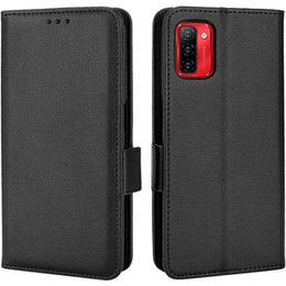 Klapkové puzdro pre Ulefone Note 12P, Wallet Litchi Magnet, čierne