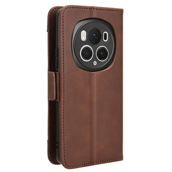 Klapkové puzdro pre Honor Magic 6 Pro 5G, Card Slot, hnedé