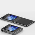 Puzdro pre Samsung Galaxy Z Flip7 FE / Z Flip6, PC Case, transparentné / čierne