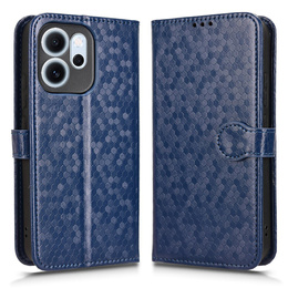 Klapkové puzdro pre Oppo Reno 14F, Wallet Rhombus, modré