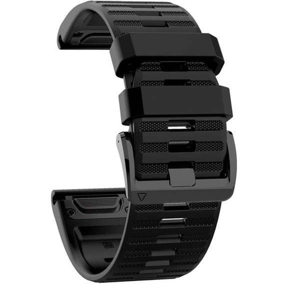 Pasek Silikonowy QuickFit do Garmin Fenix 22mm, Czarny