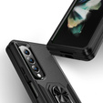 Pancierované obal na mobil pre do Samsung Galaxy Z Fold 4 5G, Nox Case Ring, čierne