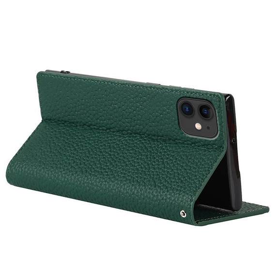 Kožené puzdro pre iPhone 11, ERBORD Grain Leather, zelený