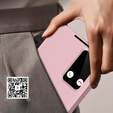 Flipové puzdro pre Samsung Galaxy S25 Edge, Smart View Wallet, ružové