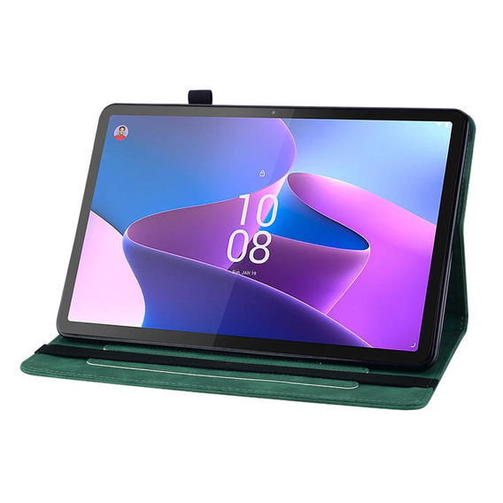 Obal na mobil pre Lenovo Tab P11 Gen 2, Wallet Pen Slot, zelený