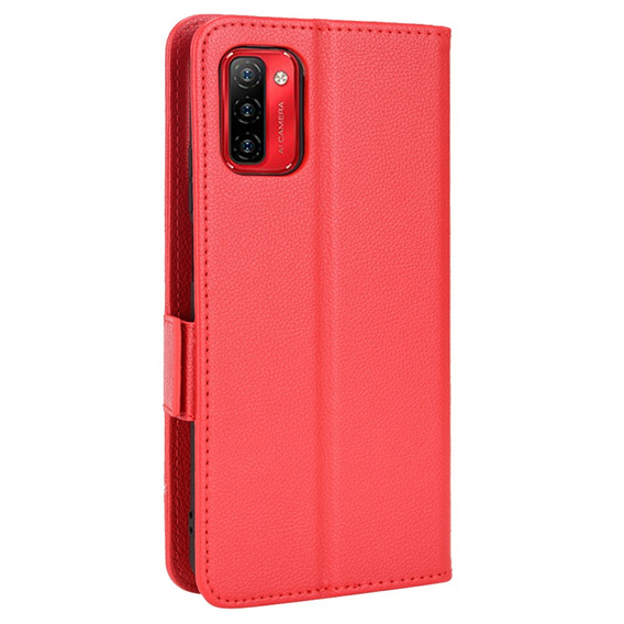 Klapkové puzdro pre Ulefone Note 12P, Wallet Litchi Magnet, červené