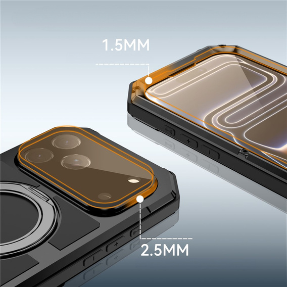 Puzdro R-JUST s MagSafe a stojanom pre iPhone 17 Pro Max