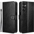 Klapkové puzdro pre Samsung Galaxy A25 5G, Crazy Horse Wallet, čierne