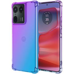 Puzdro pre Motorola Edge 50 Ultra, Gradient Dropproof, Fialová / modrá