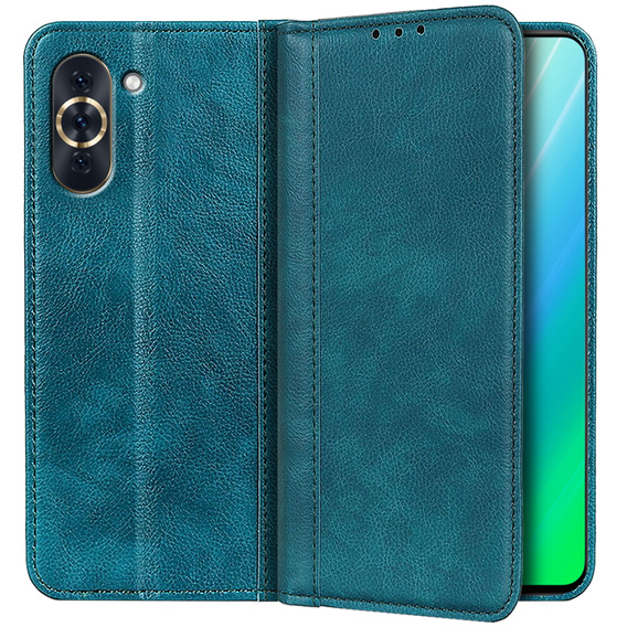 Flipové puzdro pre Huawei Nova 10 Pro 4G, Split Leather, zelený