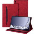 Puzdro pre Samsung Galaxy Tab A9+, Classic, s priestorom pre stylus, červené