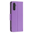 Klapkové puzdro pre Samsung Galaxy A34 5G, Wallet Litchi Magnet, fialové