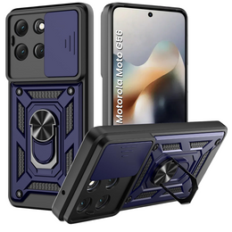 Pancierované puzdro pre Motorola Moto G56 5G, CamShield Slide, modré