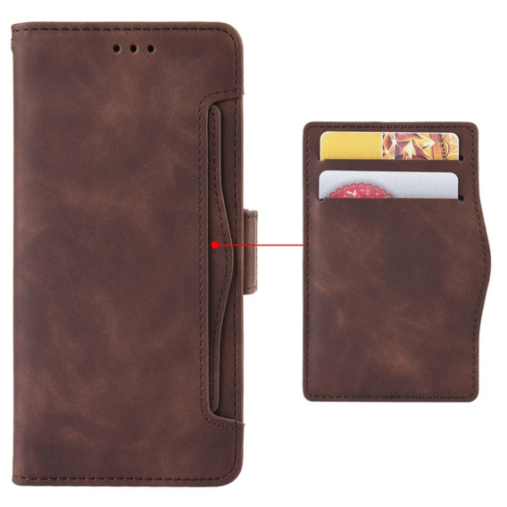 Klapkové puzdro pre Google Pixel 8A, Card Slot, hnedé