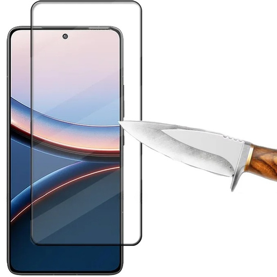 3D tvrdené sklo pre Xiaomi Poco F7 Ultra, čierny rám