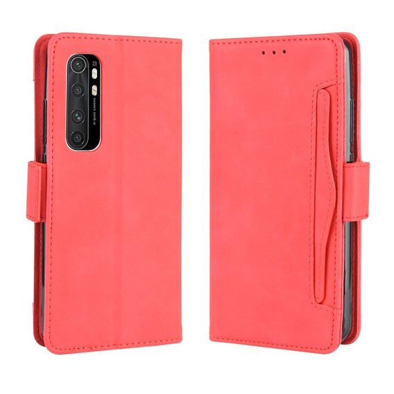 Klapkové puzdro pre Xiaomi Mi Note 10 Lite, Card Slot, červené